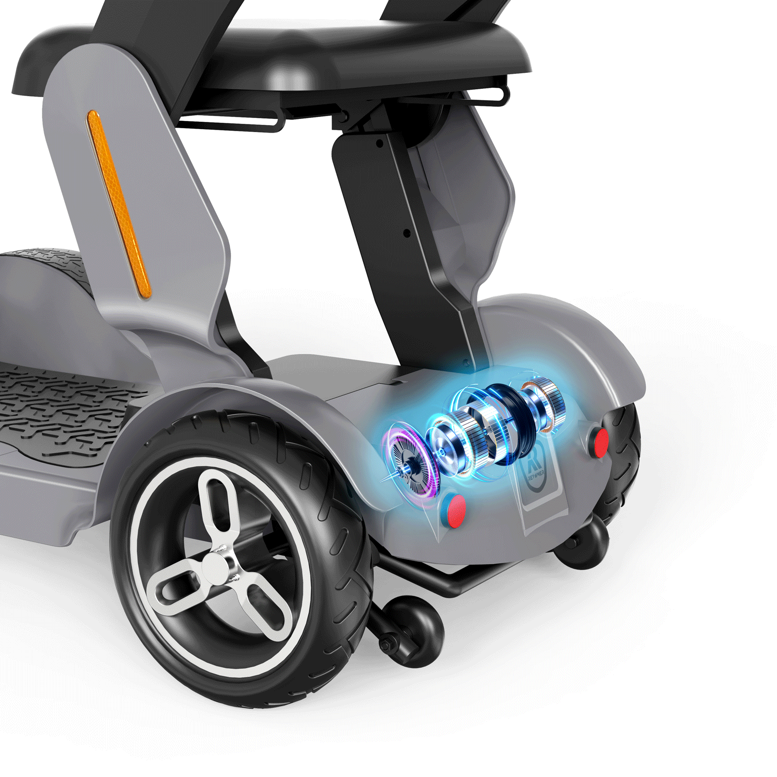 JunLing SPD2 4-Wheeled Mobility Scooters, 34 Miles Range, 756Wh Lithium Battery, 265lbs PayLoad